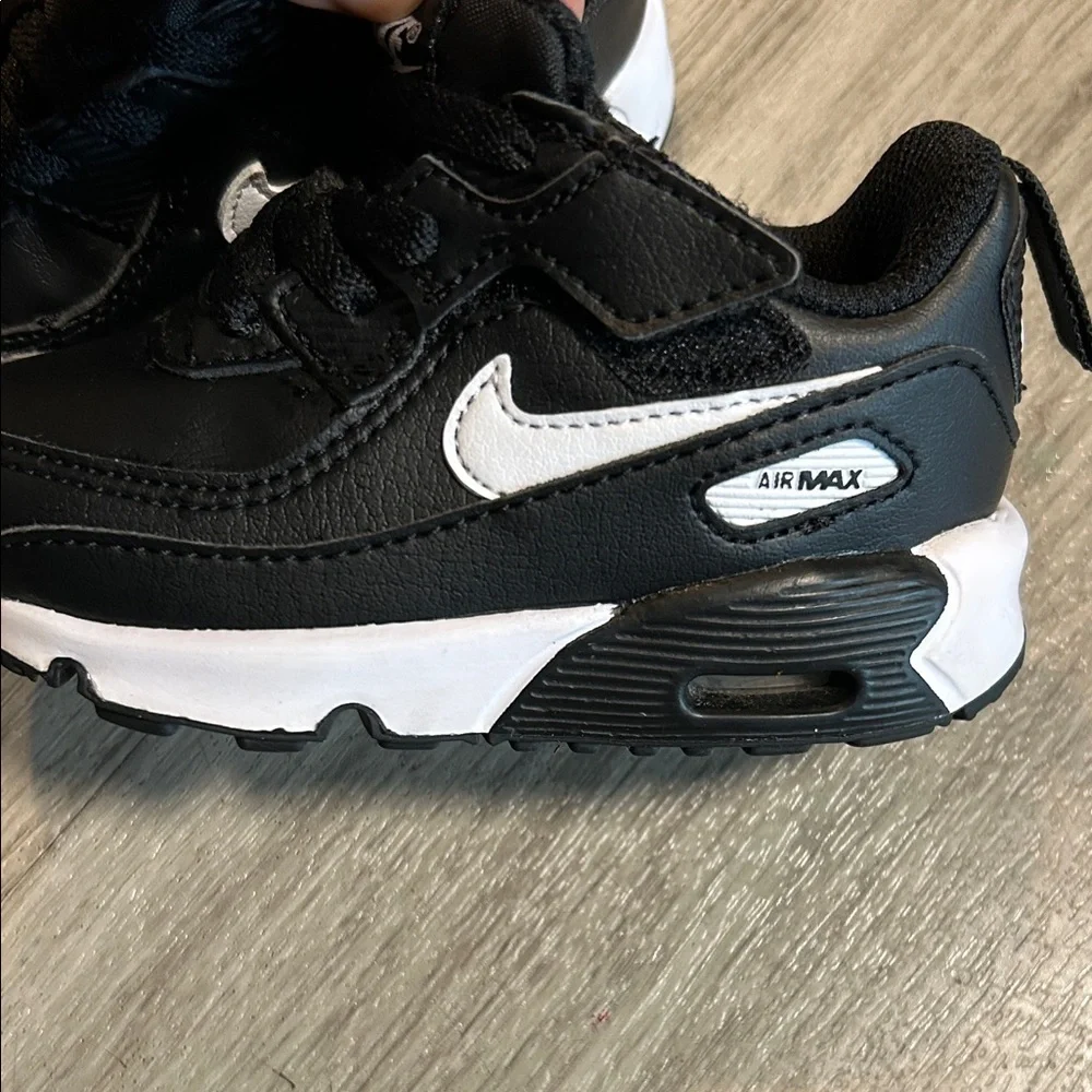Nike Kids Black and White Swoosh Sneakers